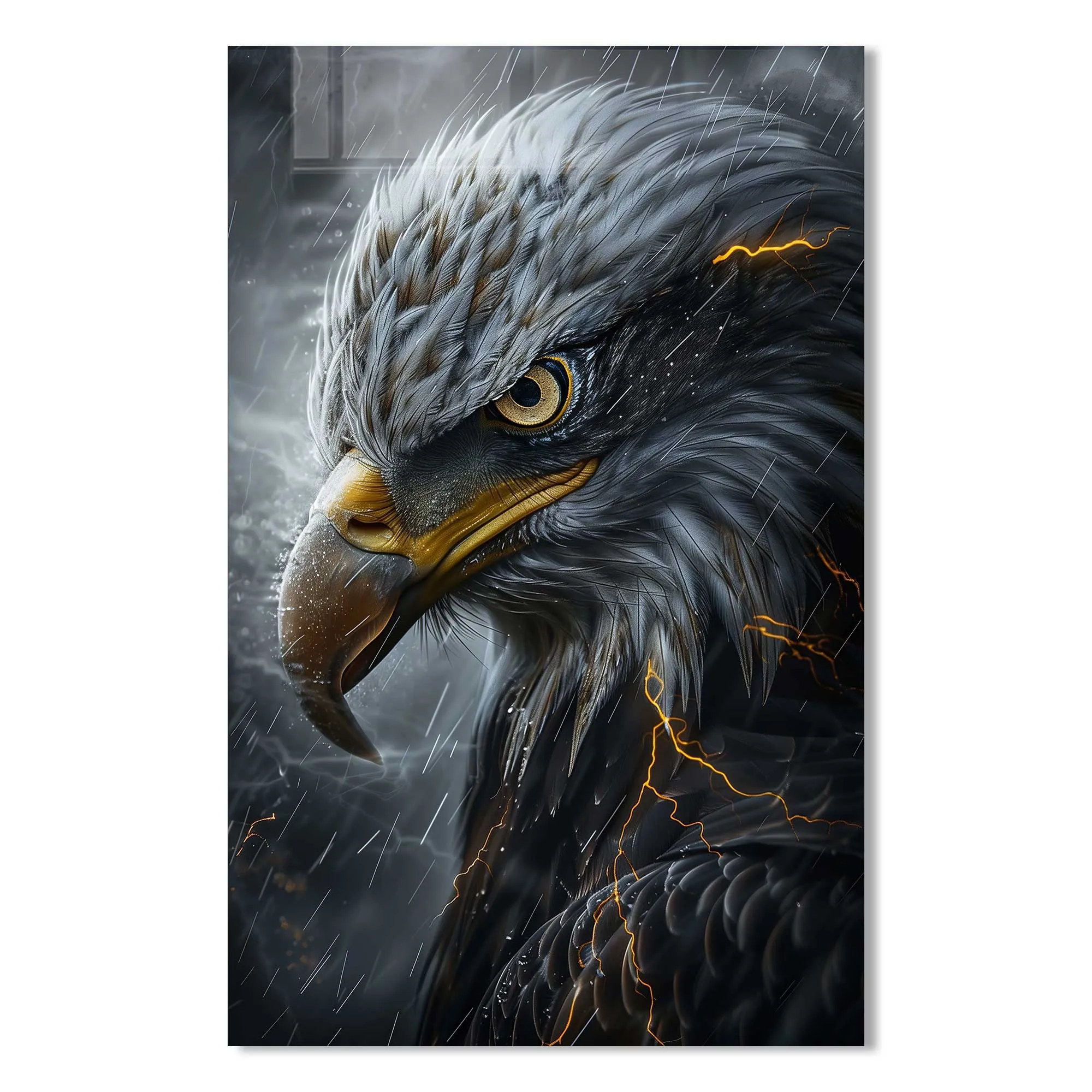 Wild Eagle - Tempered Glass Wall Art