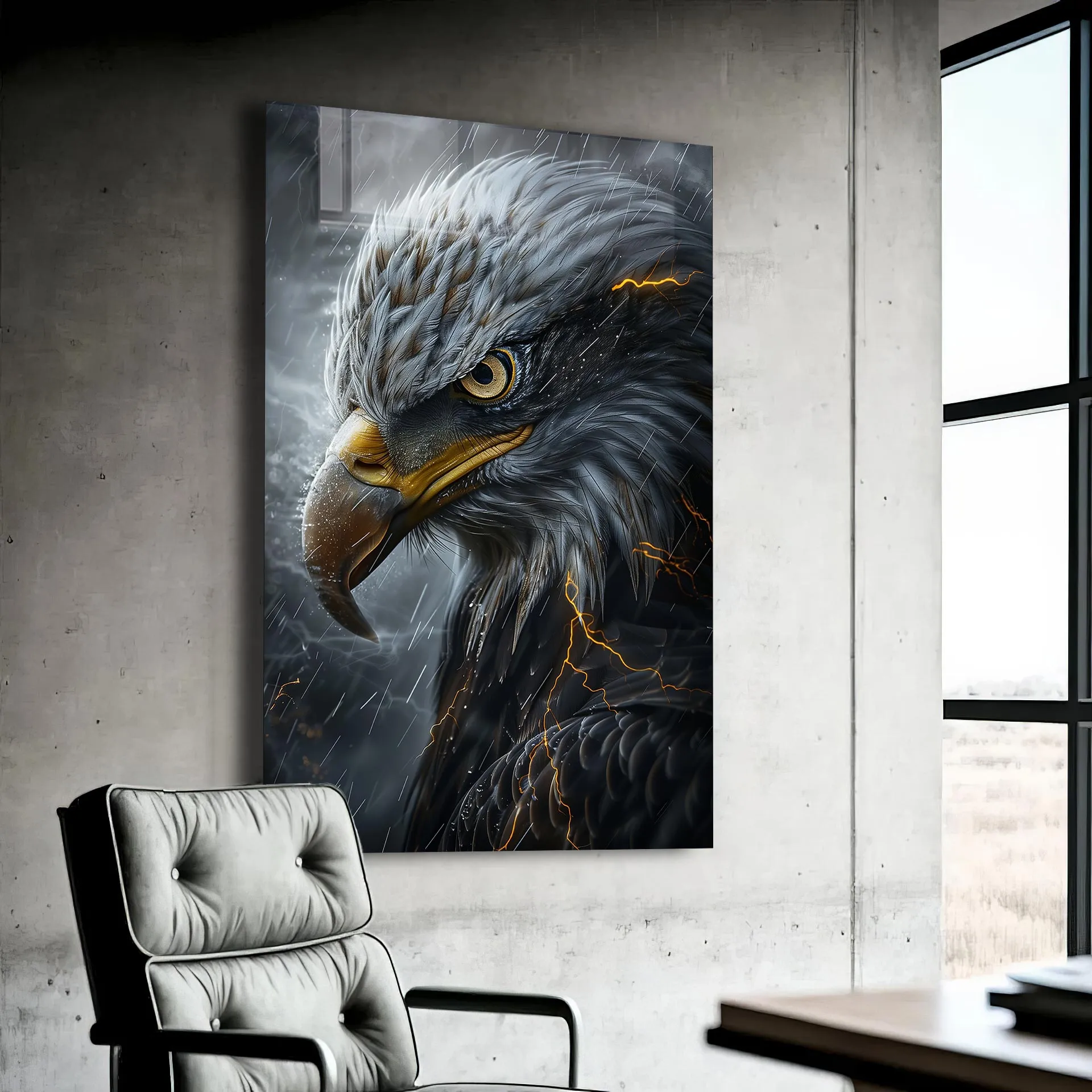 Wild Eagle - Tempered Glass Wall Art