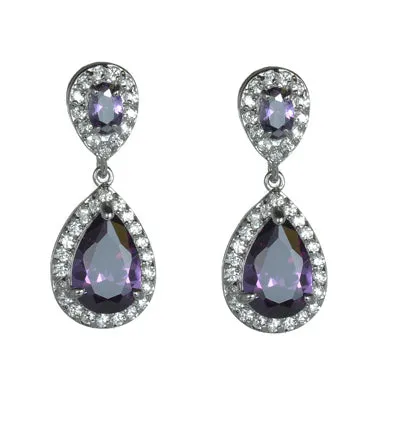 Women's Fashion CZ Bridal Wedding Earring