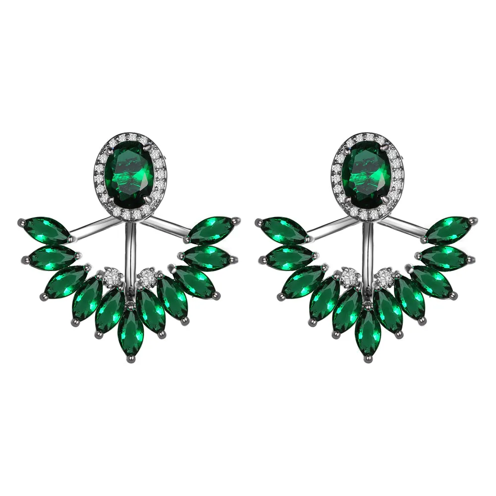 Women's Fashion CZ Earring Jacket