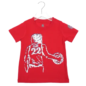 Youth Indiana Fever Caitlin Clark T-shirt in Red by Round 21